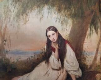 Girl under a tree