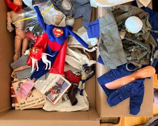 Batman and Superman Ideal toys sold separately from GI Joe