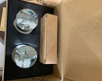 Kobelle glass ball door knobs set with hardware $35 each  there are 3 sets