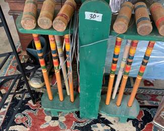 #249	wood crocate set with balls	 $30.00 