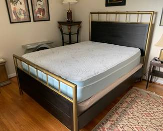 #14	Metal/Wood queen size Bed Frame 	 $175.00 #15	Tempurpedic Queen Size Mattress and Boxsprings 	 $125.00 