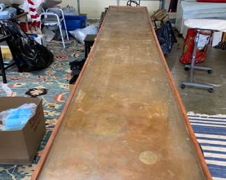 #200	copper counter top with wood trim 21x120	 $50.00 
