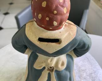 #154	7.5 inch tall Aunt Jemoma bank 	 $50.00 