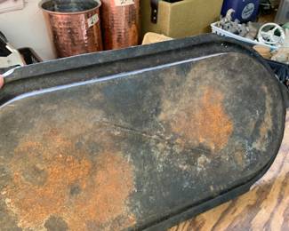 #225	OVAL iron plater  heavy 21 long	 $30.00 