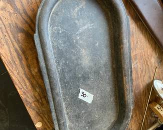 #225	OVAL iron plater  heavy 21 long	 $30.00 
