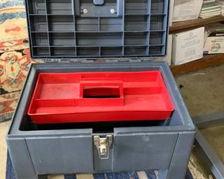 #197	portable stool tool box 	 $30.00 