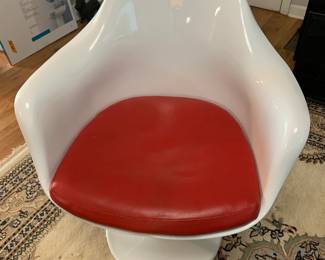 #136	Rudi Tulip Chair w/red vinyl Cushion	 $50.00 