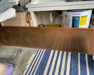 #200	copper counter top with wood trim 21x120	 $50.00 			
