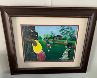 #174	Hide and seek print 118/250 by Mallria Cook 17x14	 $45.00 