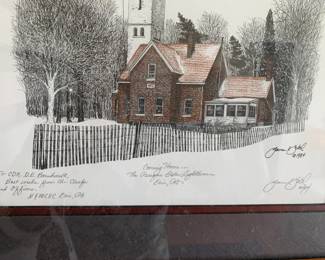#183	James Sabol 1984 "Coming Home" signed print from artist 	 $100.00 