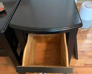 #126	Black Lacquer Hamper - 16x25x25	 $25.00 