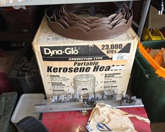 Dyna-Glo 23,000 BTU convection kerosene heater designed for portable heating.
