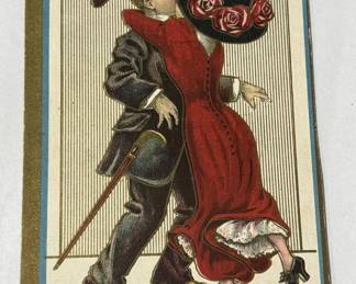 Antique 1909 Woman Kissing A Man "Suffragette Vote-Getting The Easiest Way Postcard