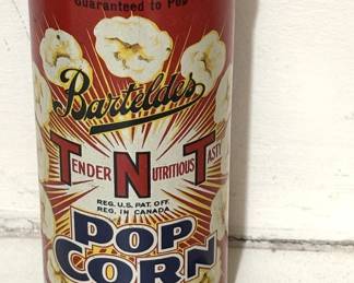 Vintage 1950's Barteldes TNT Popcorn In Original Can SEALED