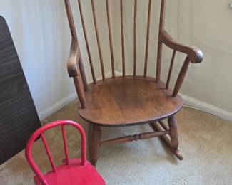 Full size and child's rocker