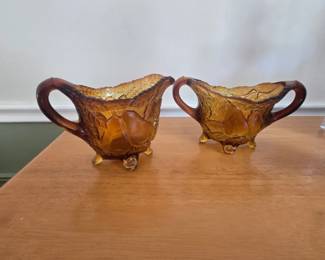 Vintage cream and sugar
