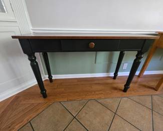 2 tone console table 