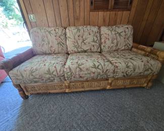 Rattan sleeper sofa