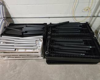 Plastic 5 shelf units