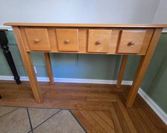 4 drawer console table 