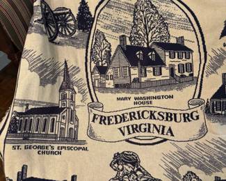 Fredericksburg Virginia Commemorative Throw Blanket second image