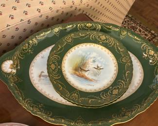 Theodore Haviland Limoges France Game Bird Scenic Platter