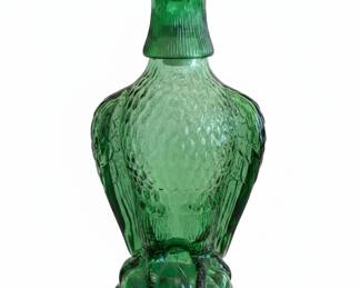 Vintage Bessi Italian Green Glass Eagle Decanter third image