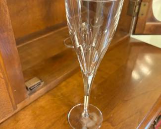Royal Doulton Fanfare Crystal Champagne Flutes