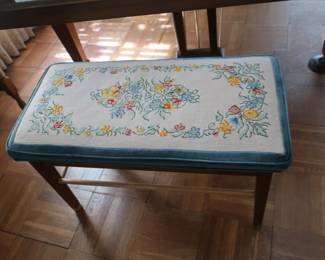 needlepoint bench