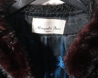 Name of furrier for lambs wool jacket