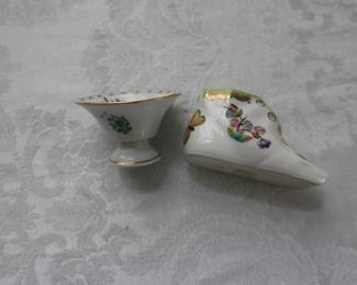 Herend shoe and cup