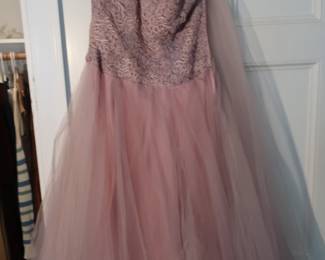 vintage pink formal dress