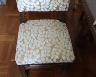 fabric on dining room chair