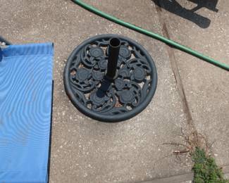patio umbrella stand