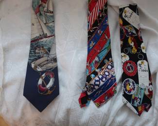 mens vintage ties, Nautica ,Nicole Miller, Disney