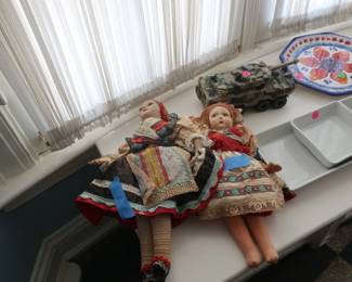 vintage fabric dolls