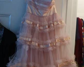 vintage formal pink dress