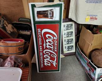 Coca-Cola signs and collectibles 