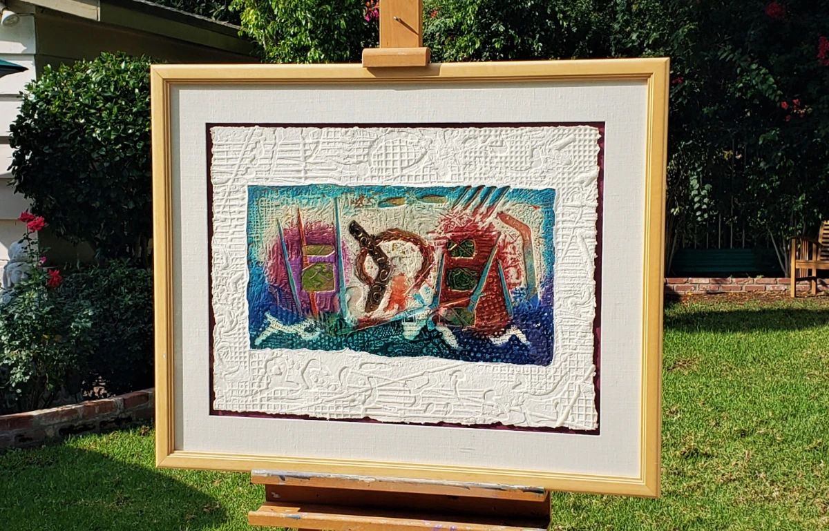 David Dodsworth Artist proof mixed media framed wall art