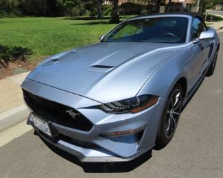 2022 Convertible Ford Mustang. Ecoboost Coastal Cruiser. 22,550 miles, 10 speed auto transmission,Heated/Cooling power seats. Rearview camera, push button start, perimeter alarm. Beautiful Brittany Blue.