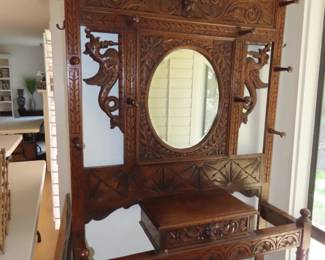 Antique hat and coat stand.