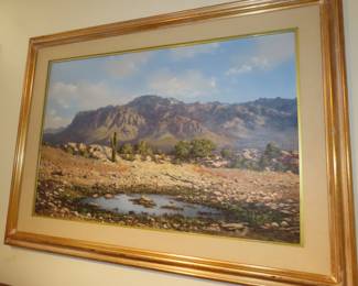 Oil on canvass, Segundo Huertas Aguiar, "High Desert"