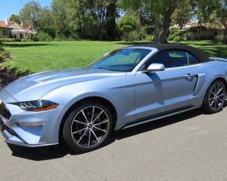 2022 Convertible Ford Mustang. Ecoboost Coastal Cruiser. 22,550 miles, 10 speed auto transmission,Heated/Cooling power seats. Rearview camera, push button start, perimeter alarm. Beautiful Brittany Blue.