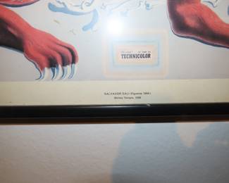 Salvador Dali print of "Shirley Temple in Technicolor"
