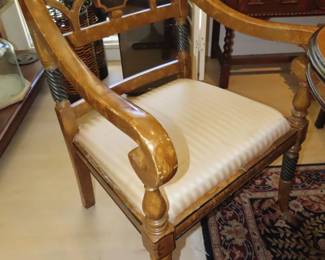 One of two matching chairs.