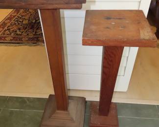 Plant or art stands.