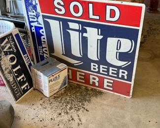 Lite Beer Sold Here Sign