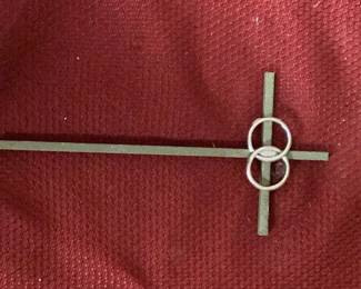 Metal Wall Cross with Rings