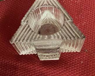 Clear Glass Candle Holder