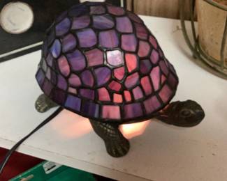 Stained Glass Turtle Lamp